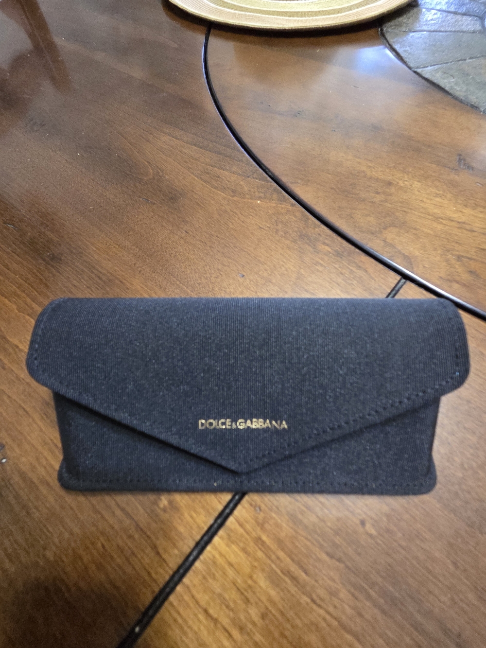 Dolce & Gabbana Black and Gold Eyewear Pouch